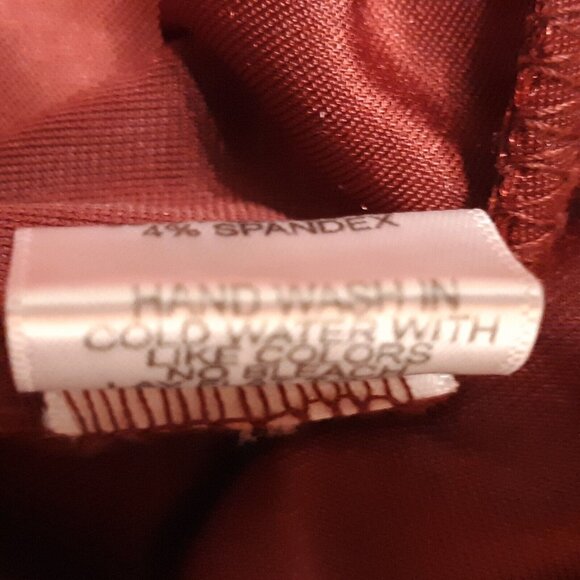 Harlowe and Graham Top Womens Juniors Medium Red Velvet Strappy Stretch Burgundy - Picture 13 of 14